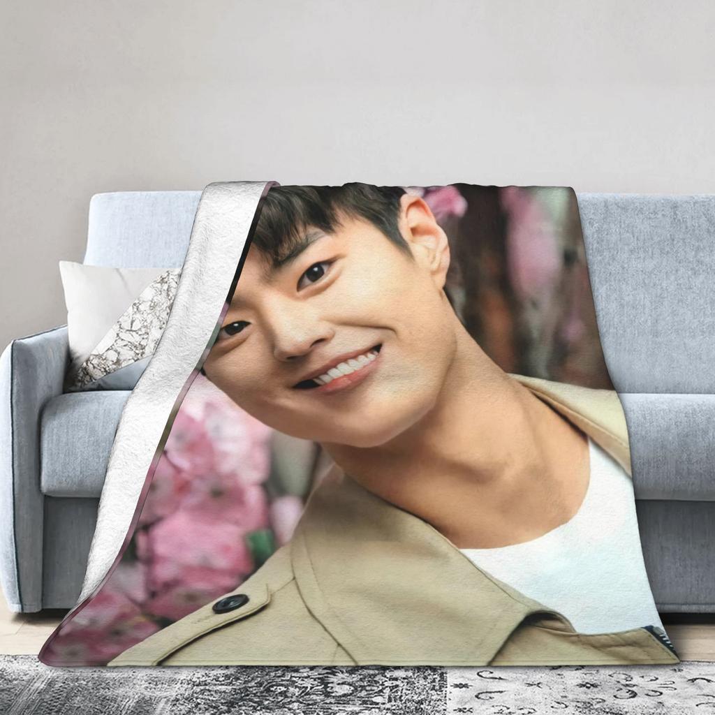 Park Bo Gum KPOP Decke Bogummy Fan Geschenk Weich Bequem Plüsch Überwurfdecke für Sofa Bett Reise Flanell Bettbezug Bettabdeckung