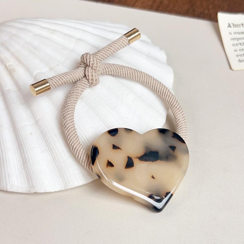 Soft High Elastic Hair Ropes Cute Solid Color Rubber Bands No Slip Ponytail Holders for Women Girls Thick Hair