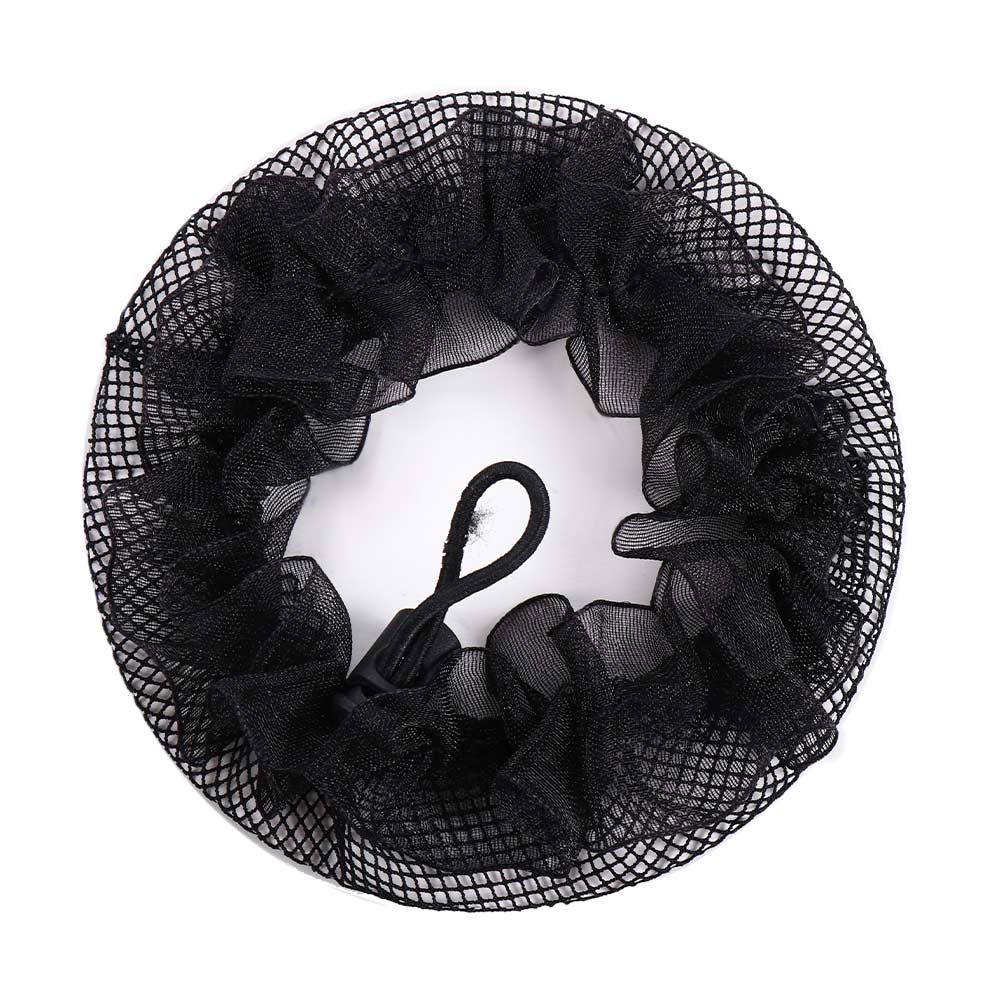 Elegant For Women Elastic Hairbands Lace Hollow Ponytail Holder Hair Holder Girls Drawstring Snoods Ballet Bun Hair Nets
