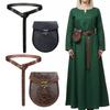 Renaissance-Hüfttasche Gürtel PU-Leder Wikinger-Hüfttaschen-Set Cosplay-Accessoires