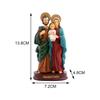 Holy Family Statue Jesus Figurine Craft Nativity Scene for Desktop Home Gift Home Decor Sculpture Mary Joseph