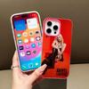 Avril Lavigne Jelly Double Layer Rose Red Mobile Phone Case for iPhone 17 16 15 14 13 12 11 Air Pro Max Plus Protective