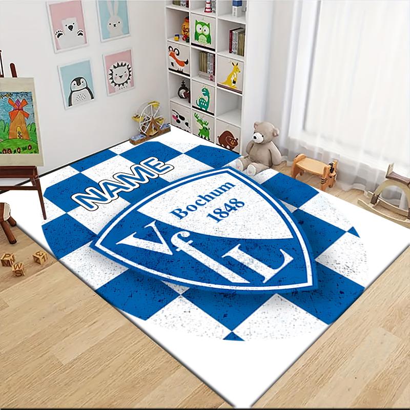Custom Name Flamengo Team Crest Carpet Rug Customizable Soft Washable Anti-Slip Home Living Room Sofa Mats Personalized Rug. 0909202