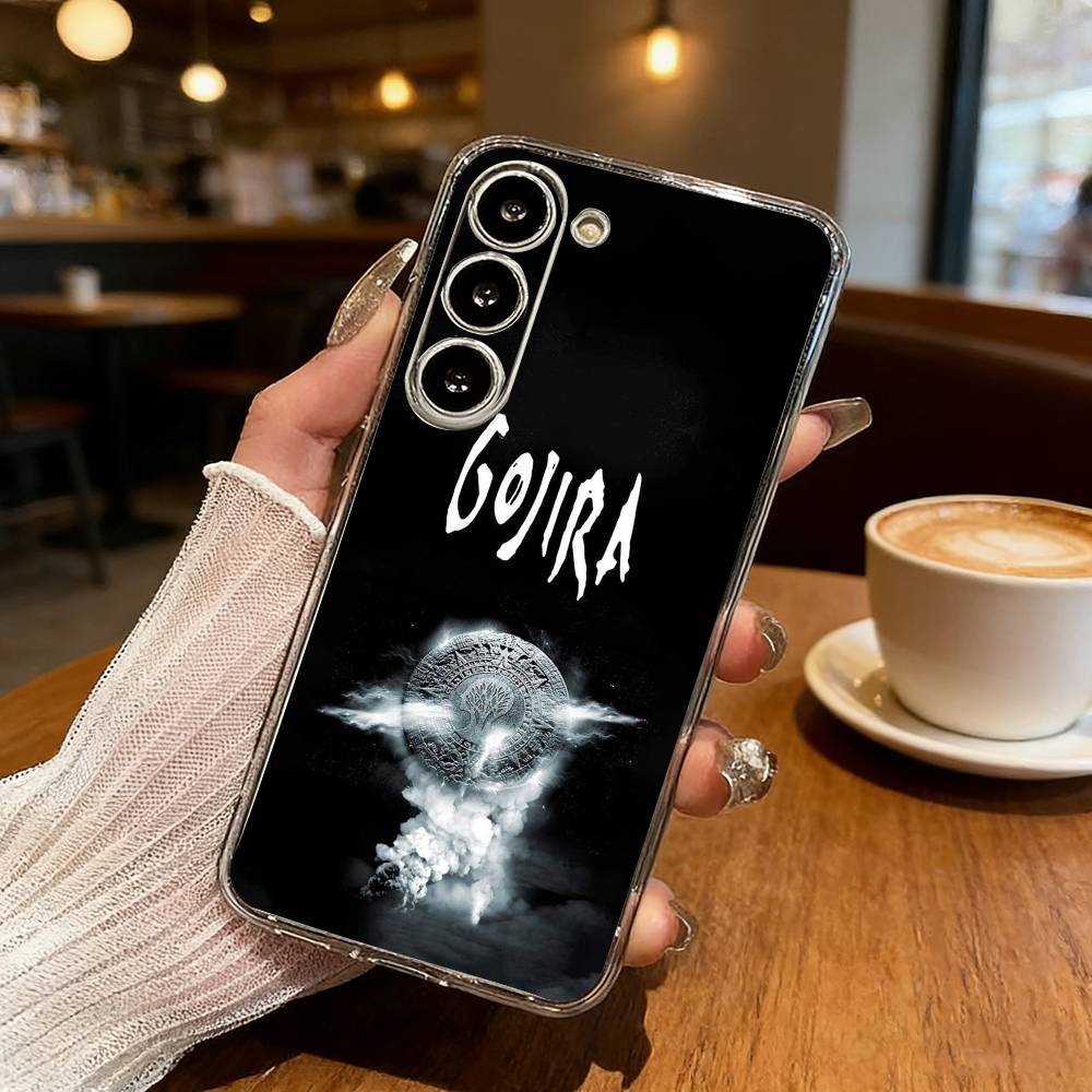 Band G-GojiraS Fortitude Phone Case For Samsung Galaxy S24 S25 S23 S22 S21 Plus S24 S25 Transparent Cover Case