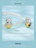 Silver Ziyun Dragon Egg DIY Beaded Bracelet, S925 Sterling Silver, New Year's National Trend Style.