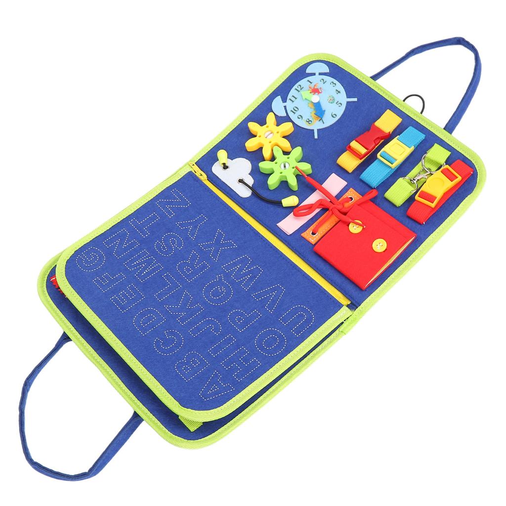 Elderly Fidget Blanket Anxiety Relief Keep Busy Page Turnable Dementia Fidget Pad for Alzheimer