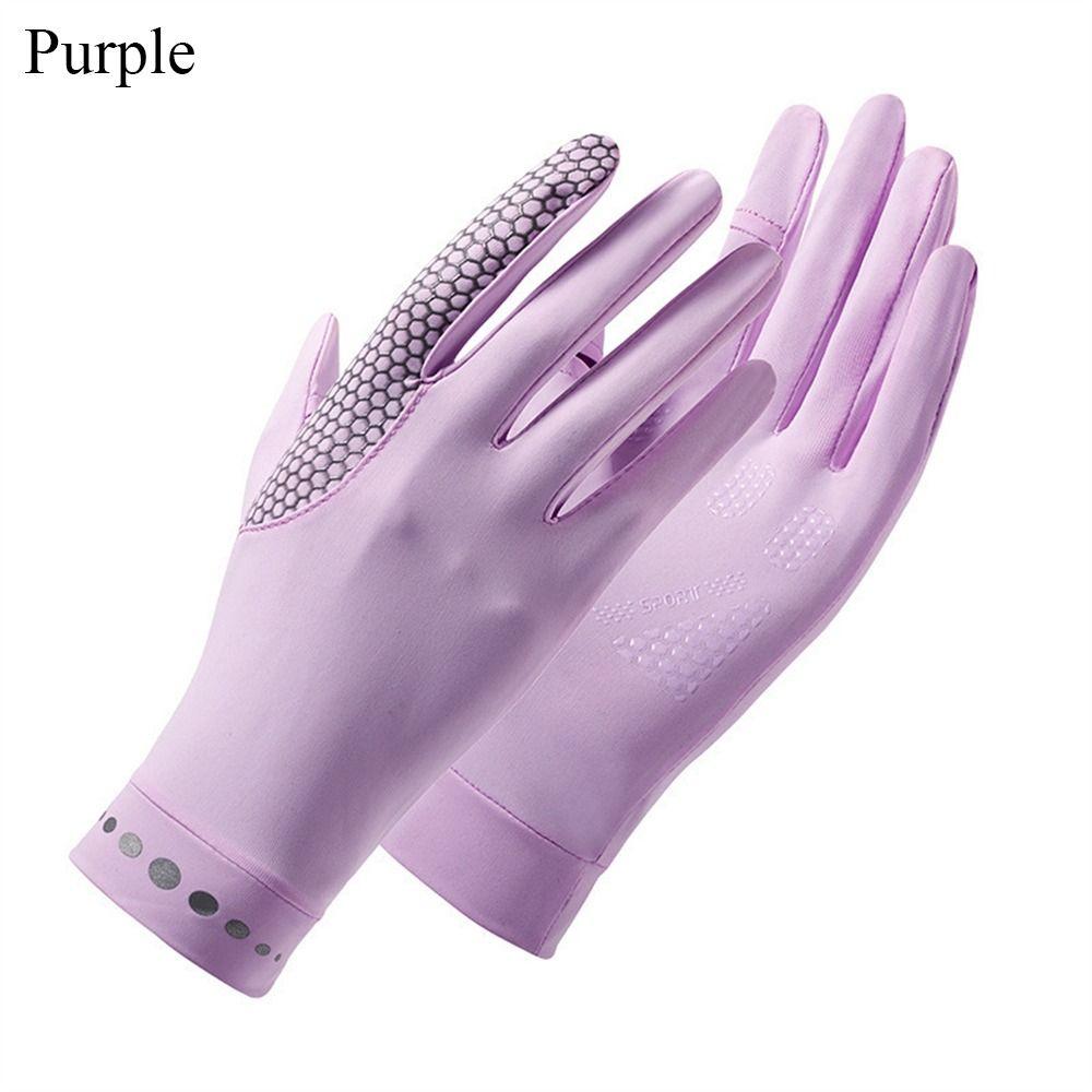 Thin Sunscreen Gloves Elastic Cycling Driving Gloves Fashion Sun Protection Gloves  Running Sports