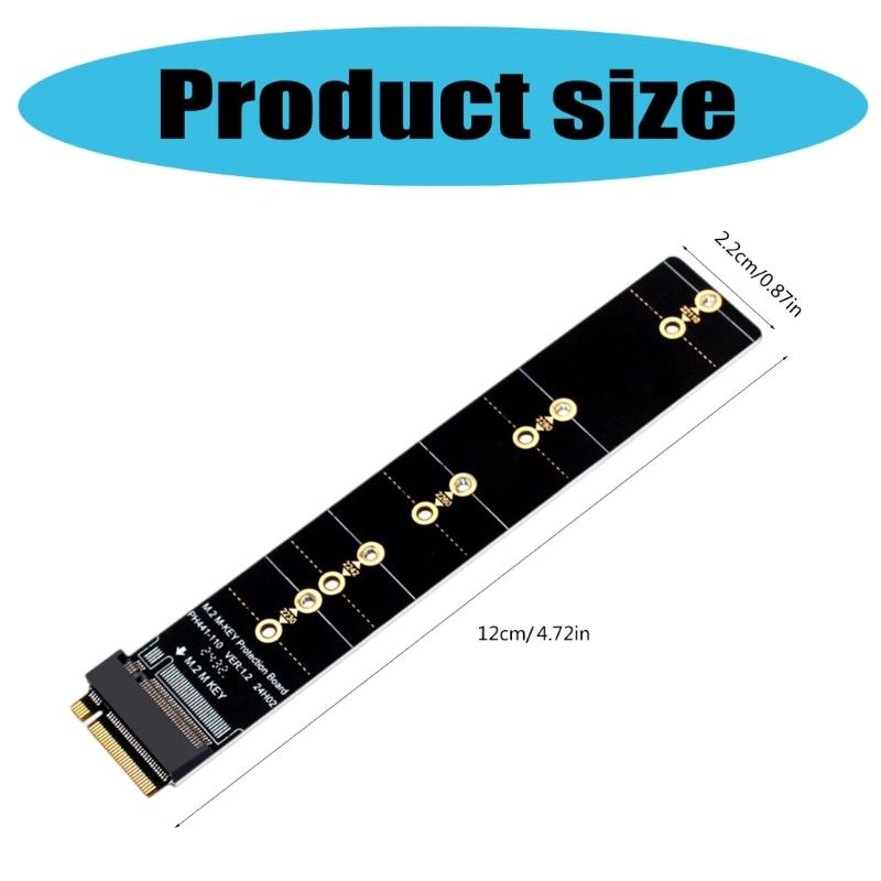 M.2 NVMe Solid Disk Adapter Card, Support 2230 To 22110 Full Size Disks PCIE 4.0 Fast Speed Expansion Easy Installation