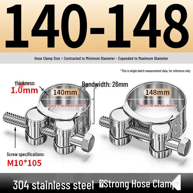 Aokewen Stainless Steel Heavy-Duty Pipe Clamp