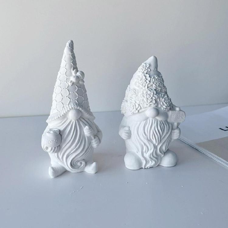 Epoxy Dwarf Plaster Mold for Soap Gnome Resin Molds Christmas Home Decoration