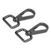 20 stk Hummerklo-låser Roterende D-ring Metall Svart Hummerklemmer for DIY Lommebok Veske Hengekøye