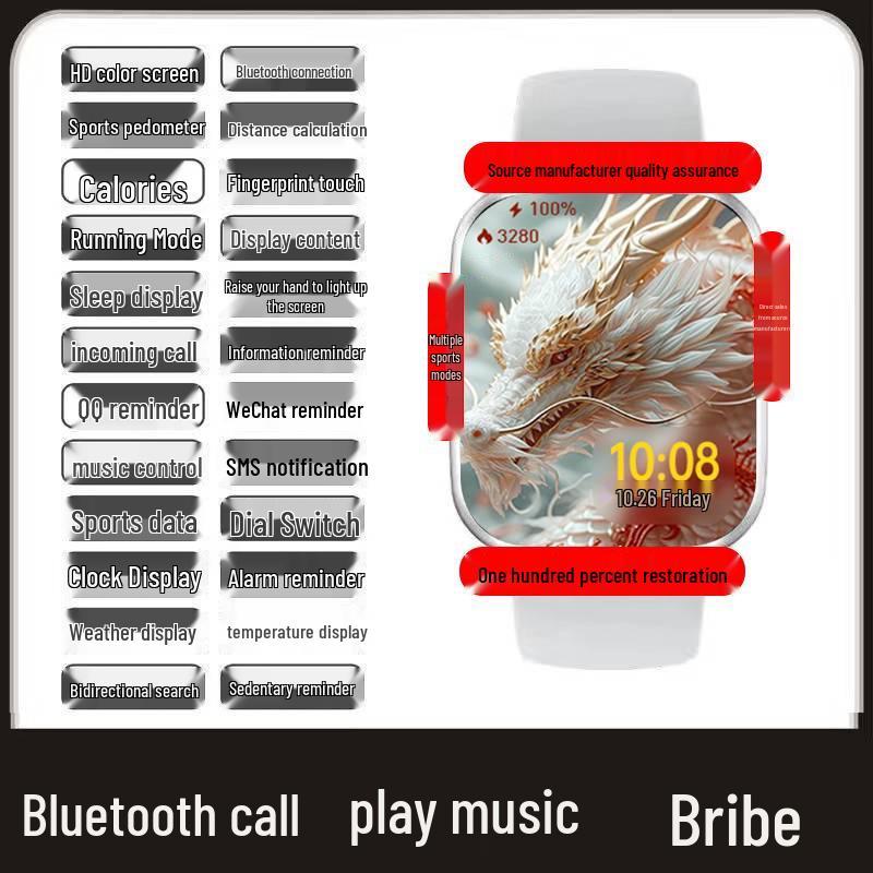 Новые умные часы M9 2025: Многофункциональные Bluetooth-звонки, Шагомер, Пульсометр, Совместимость с iOS.