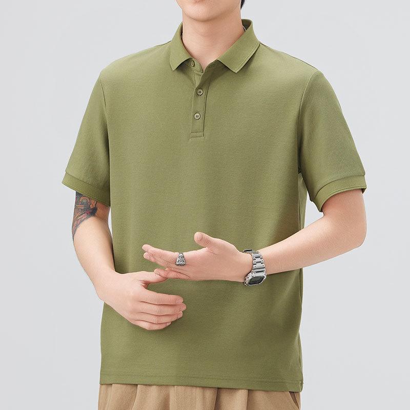 Men's New Summer Loose Short-sleeved POLO Shirt Lapel Short T