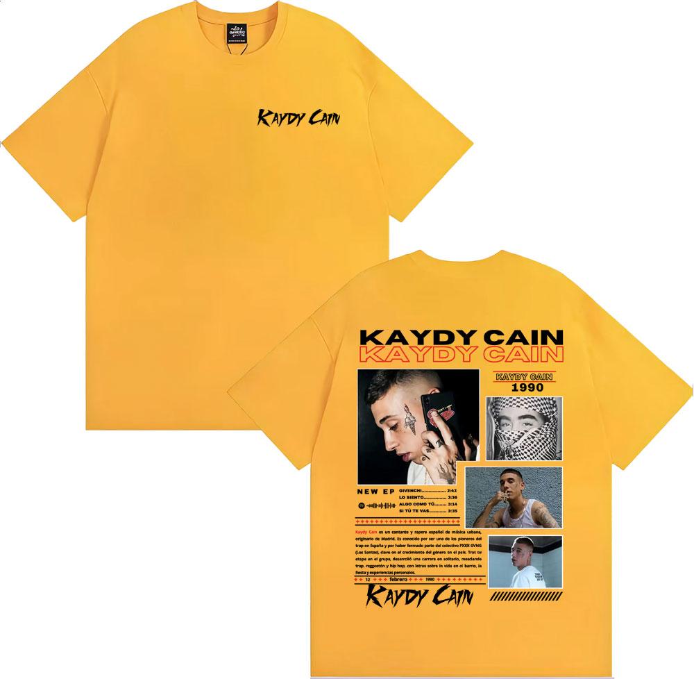 Rapper Kaydy Cain Album 2026 Graphic T Shirts Unisex Women Fashion Hip Hop Retro Tshirt Cotton Casual Oversized T Shirt Streetwear