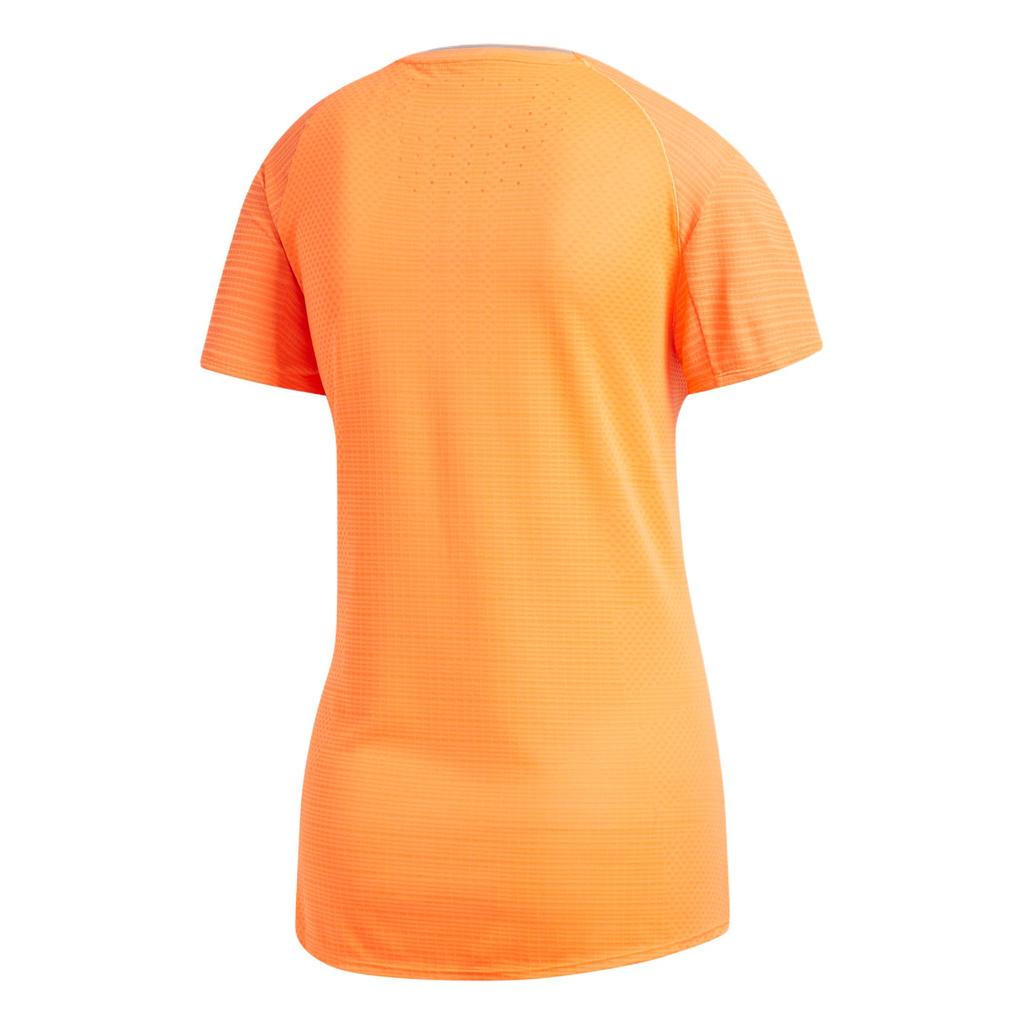 Adidas Sports Lifestyle Series Breathable Round Neck Pullover Short Sleeve T-Shirt Women T-Shirts High-Visibility-Orange CW4062