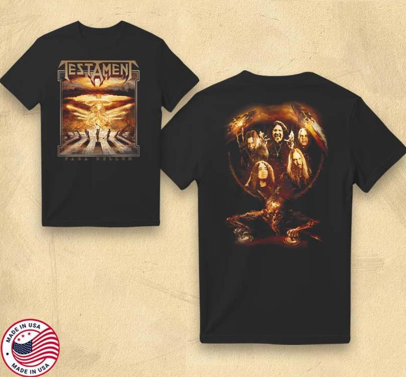 Official Testament Para Bellum Vintage Style Unisex Thrash Metal T-Shirt Unisex T-Shirt L