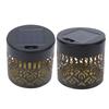 Decorative Solar Mandala Light Metal IP65 Water Proof Outdoor Solar Fence Light for Deck Step Wall Garden Patio Backyard