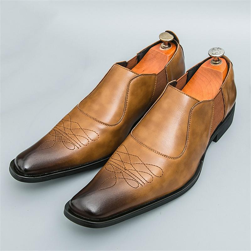 

Британия Джентльмен Черный Коричневый Лакированная Кожа Обувь Для Мужской Повседневной Деловой Формальной Обуви Слипоны Лоферы Свадебное Платье Выпускной Вечер Обувь 38