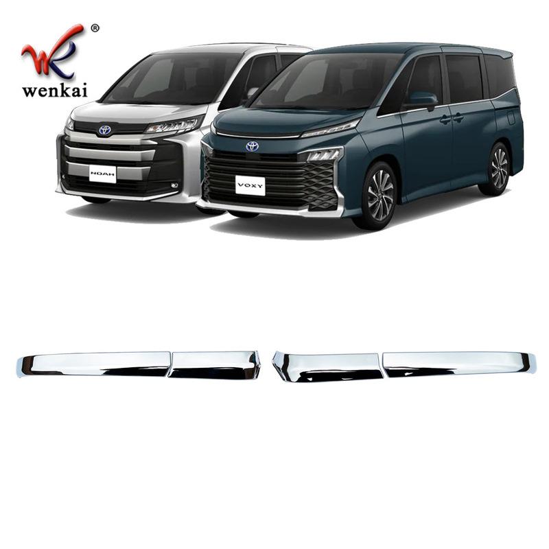 4Pcs ABS Chrome Side Rearview Mirror Strip Cover Trims Sticker For Toyota Noah Voxy 90 Series