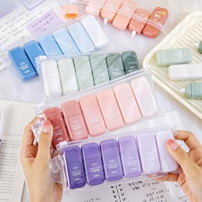 Nastro Correttore Colore Sfumato Confezione da 6: Materiale Scolastico Compatto ed Elegante.