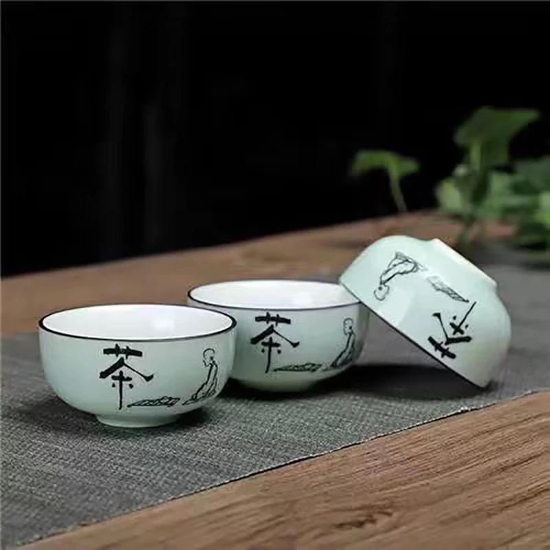 Zestaw filiżanek do herbaty Kung Fu Zestaw do herbaty z grubej ceramiki Filiżanka do herbaty Celadon Czajnik Yixing Filiżanki i kubki ceramiczne Naczynia do herbaty Czajniki Gaiwan Samowar