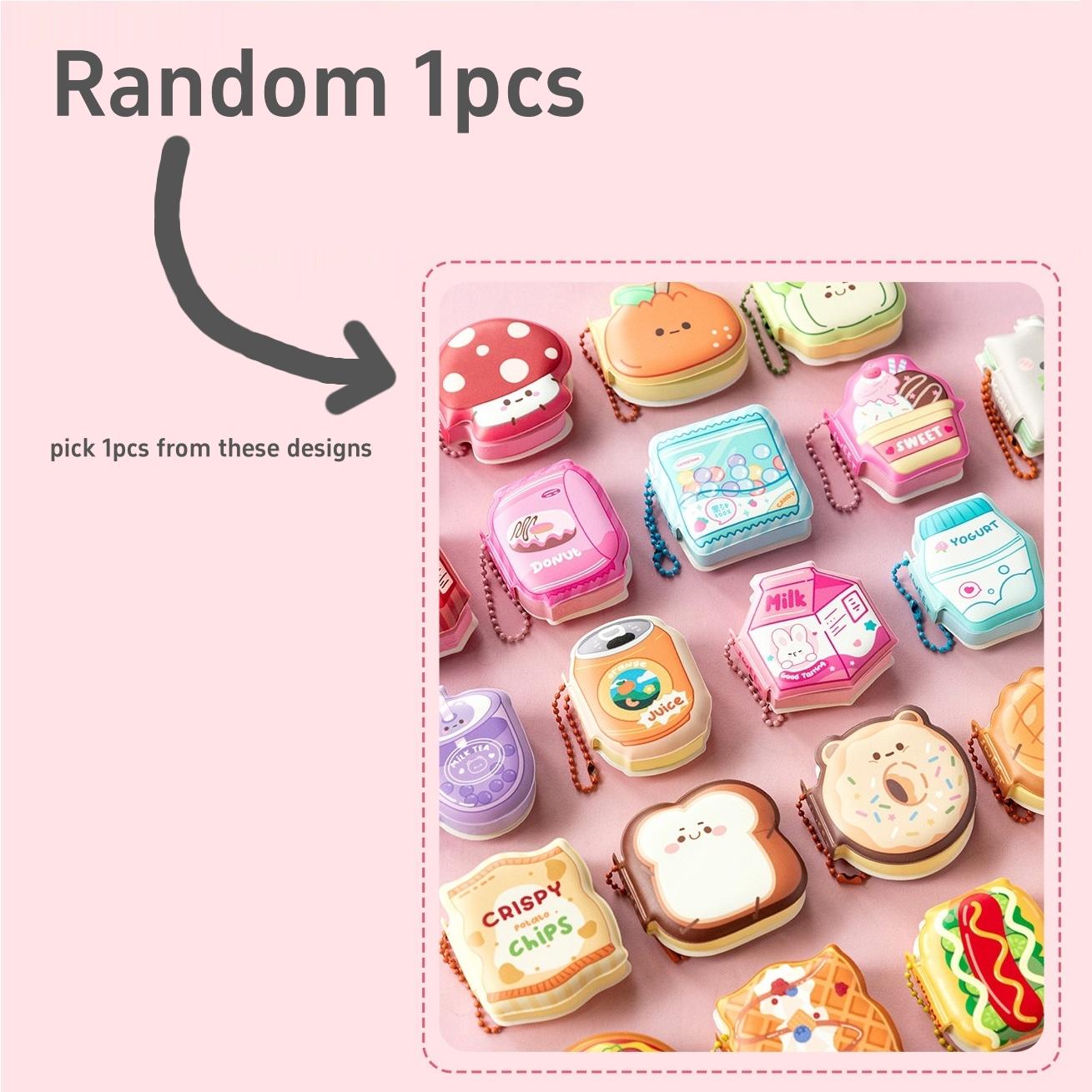 

1/4pcs Stress-Relief Memo Pad, Kawaii Dessert Beverage Game Series Mini Notepad With Hanging Charm Portable Shaped Note A7863