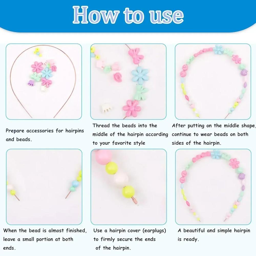 500pcs Clay Beads Bracelet Making Kit Friendship Bracelet with Needle Cord DIY Arts Crafts Gift Toy for Kids Classroom Exchange