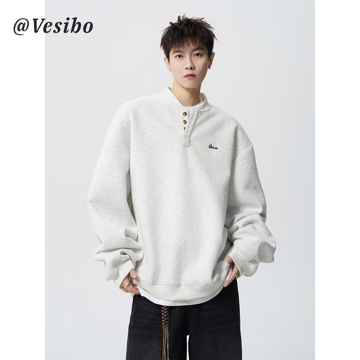 Мужская толстовка 2025 года новый осенний спортивный пуловер с ребристыми манжетами модный универсальный круглый вырез без капюшона с длинным рукавом M светло-серый 2358₽