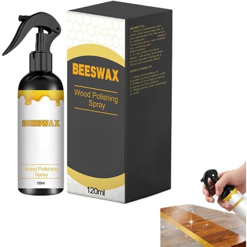 Beeswax Wood Polish, 2026 New Multifunctional Wood Care Wax, 120ml Wood Conditioner for Furniture & Floors, 2.83" x 6.61" Portable Wood