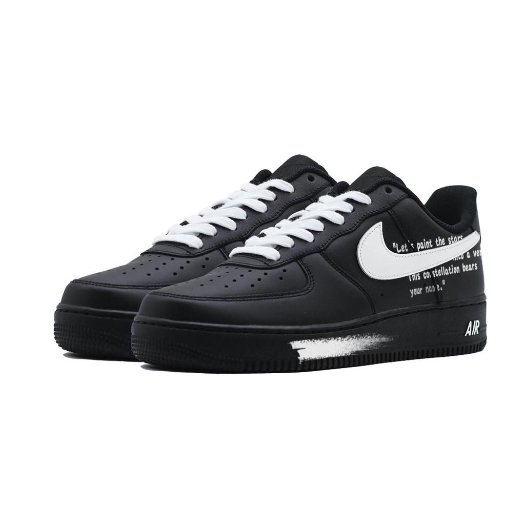 Nike Air Force 1 Black Warrior, Confession Quotes, Premium Texture, Matte Shoe Surface Abrasion Resistant CW2288-001(Team830-)
