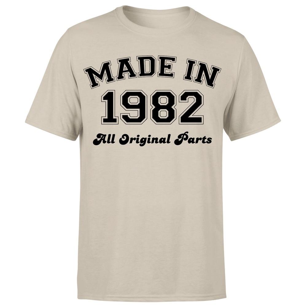 Made in 1982 All Original Parts TShirt 43rd Birthday Unisexs Gift Ideas
