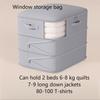 Large Capacity Self-Compression Foldable Storage Box with Clear Viewing Window - & Dust-Proof, Space-Saving Under Bed Storage for Quilts