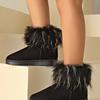 Snow Boots Women's Winter 2025 New Versatile Winter Shoes Students Cute Velvet Thickened Warm Outer Wear Cotton Shoes