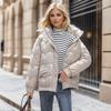Women's Autumn and Winter Down Cotton Coat New Shiny No-wash Winter Short Cotton Coat Jacket Fashion Trend Thickened Small Cotton Jacket