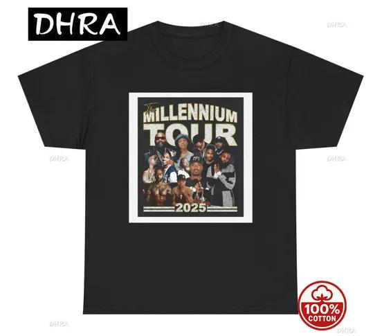 Millennium Tour Shirt 2025 T Shirt Funny Throwback Nostalgic Meme Fan Tee Featuring Aesthetic Tee Classic T Shirt Casual Top S