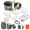Outdoor Camping Cookware Aluminum Alloy Backpacker Mini Stove Set Pot