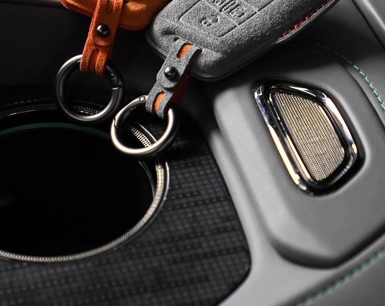 Volkswagen Car Models Three-Dimensional Alcantara Suede Key Case