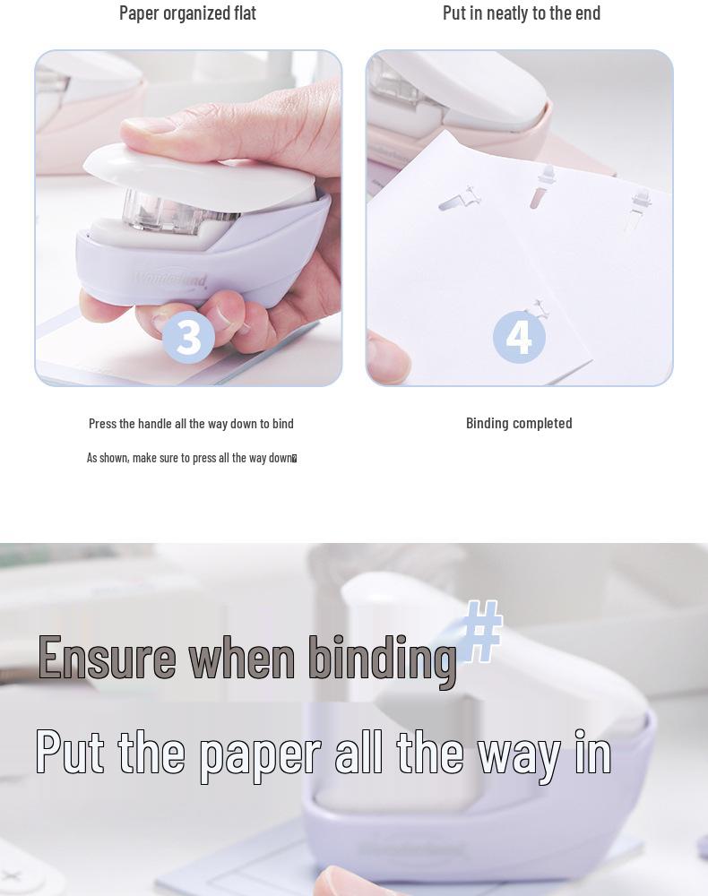 Kede You 5399 Stapleless Needle-Free Effort-Saving Stapler