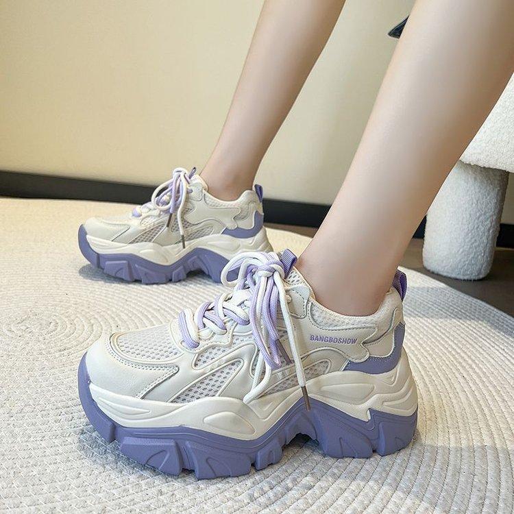 Fashion Best-Selling Forrest Gump Running Shoes - Women's Mesh Lightweight Sneakers, Campus Commute All-Match, Spring Trendy Daddy Shoes