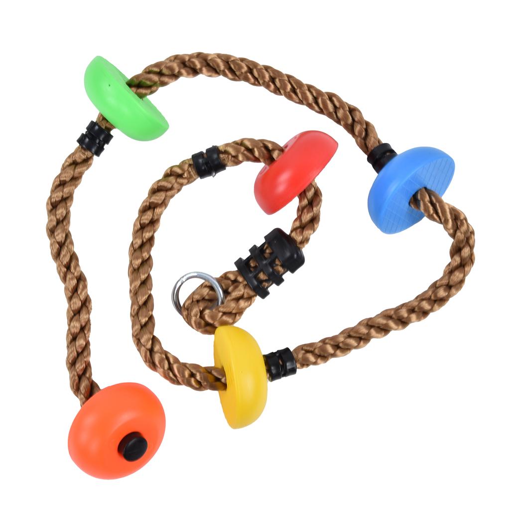 194cm Disc Swing Rope Plastic Multicolor s for Children Balconies Courtyards Outdoor