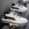 Men's Spring 2025 Breathable Casual Sneakers - Non-Slip Soft Sole, White Trendy Dad Shoes