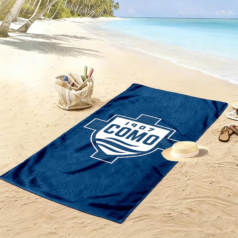 Como 2D Flat Print Beach Towel, Large Soft Quick Dry Towel for Beach Camping Swimming