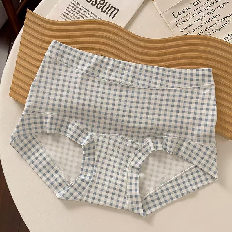 Sweet and Pure Girl Print Lace Edge Pure Cotton Underwear Women's No Steel Ring Anti-sagging Small Chest Gathering Thin Bra