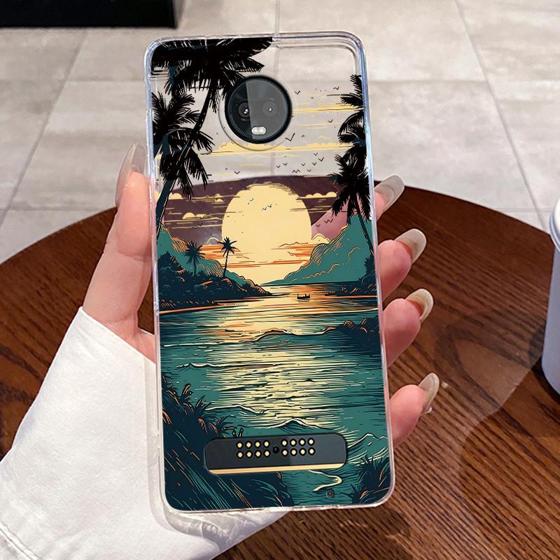 Für Motorola Moto Z3 Play XT1929 Hülle Klar Luxus Niedlich Liebeshase Lustig TPU Weiches Silikon Handyhülle Moto Z3 Play Rückabdeckung