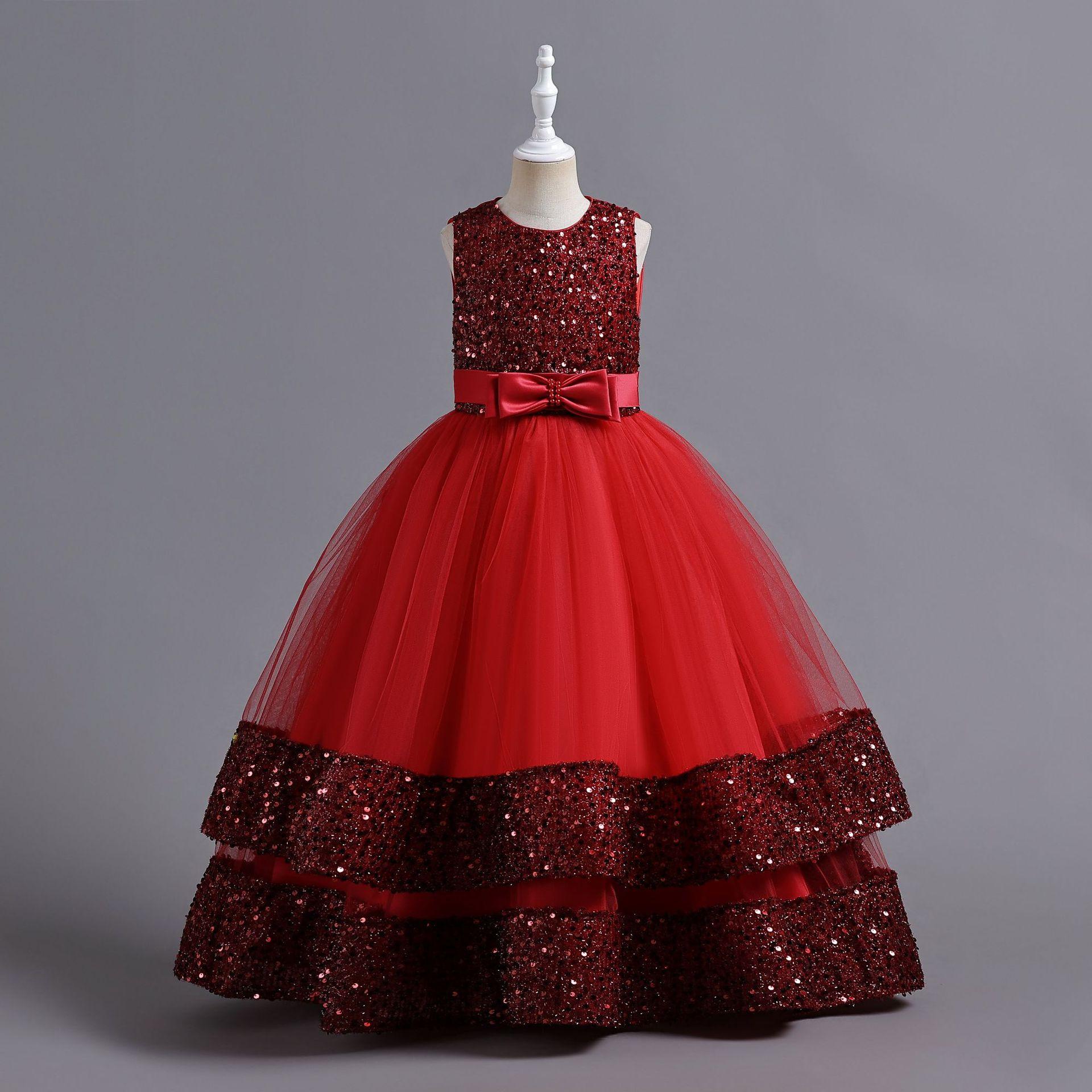 

Красивые детские вечерние платья для девочек, детские костюмы, пышные кружевные платья принцесс, цветочные платья для девочек, элегантное свадебное платье 120