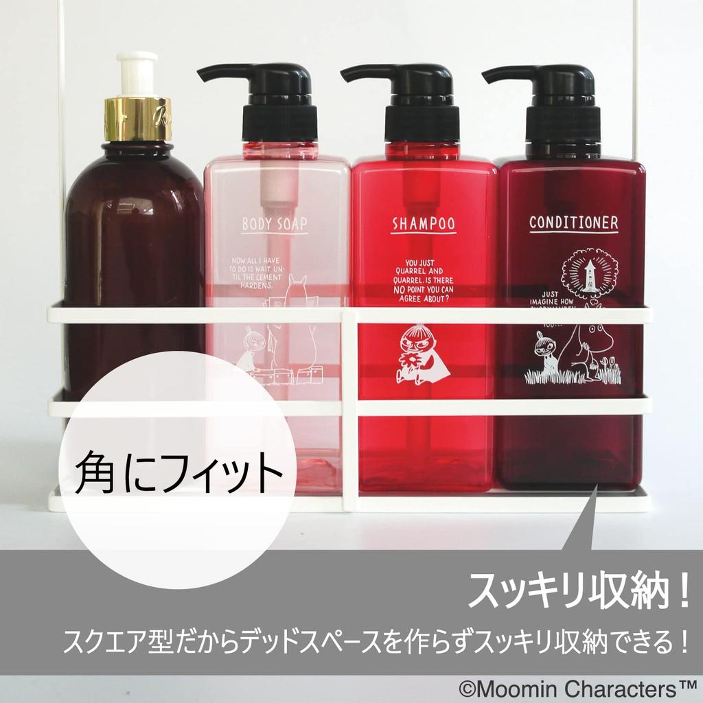 MOOMIN Maruei Nissan Pecolo Shampoo Bottle Refill Dispenser Little (3-Piece Set) (Moomin & My)