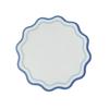 Faux Leather Scalloped Placemat Heat-Resistant Non-slip Heat Insulation Waterproof Dining Table
