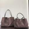 B's Trendy Frosted Genuine Leather Shoulder & Crossbody Bag for Autumn/Winter