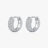 Orecchini a Cerchio di Lusso 925 Argento Sterling Scintillanti 0.46CT VVS1 Chiarezza Moissanite per Donne Gioielli Raffinati