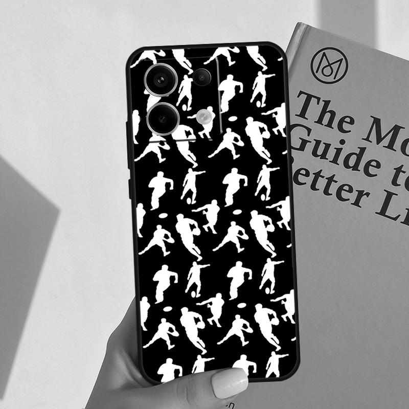 Rugby Football Sport Cover For Xiaomi Redmi Note 11 10 12 13 14 Pro 11S 12S Case For Redmi 15C 10C 13C 12C 14C 15